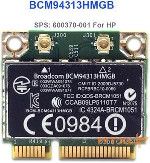 Weastlinks Wireless Adapter Card Broadcom BCM4313 BCM94313HMGB bcm94313 Wlan Card 802.11b/g/n Bluetooth 3.0 SPS 600370-001 For HP laptop