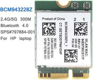 Weastlinks Broadcom BCM943228Z Network Adapter M.2 NGFF 802.11 B/A/G/N WIFI CARD 300Mbps 2.4GHz/5GHz BCM943228 BCM43228