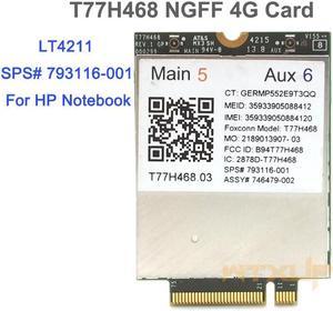 Weastlinks 4G Module T77H468 GOBI5000 LTE FDD HSPA+WWAN Card SPS:793116-001 for HP LT4211 Elitebook 740 750 820 840 850 G2/810 G3