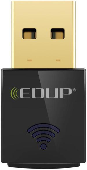 Weastlinks 600Mbps Dual Band Mini USB WiFi Adapter 802.11ac 5Ghz Wireless USB WiFi Dongle Receiver Network Card for Desktop Laptop
