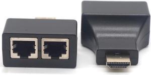 Weastlinks 2Pcs/Set HDMI To Dual RJ45 Female CAT5E CAT6 UTP LAN Ethernet 1080P HDMI Extender Converter Adapter For HDTV HDPC PS3 STB