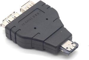 Weastlinks Power ESATA to USB + ESATA Data Transfer Combo Male to USB Interface 2.0 eSATA Female Adapter