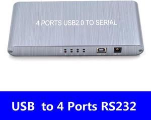 Weastlinks 4 Port USB2.0 to Serial RS232 DB9 Splitter 4 com to usb2.0 RS-232 cable