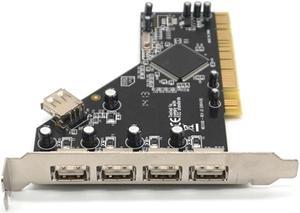 Weastlinks PCI to 4 Ports External + 1 Port Internal USB 2.0 Expansion Card Chipset for NEC