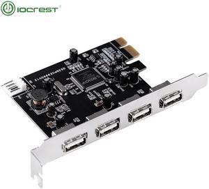 Weastlinks PCIe PCI-Express x1 to 4 External port USB2.0 Ports with 4 pin power expansion card