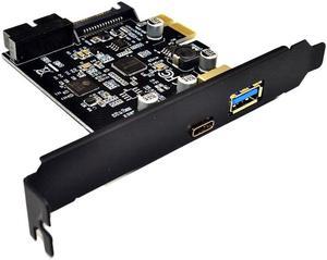 Weastlinks PCI-E to USB3.0 Type-C Adapter Card Type-C 19PIN Expansion card ASMeida 1042A