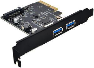 Weastlinks PCI-E to 2 Port USB3.1 10Gbps USB 3.1 2 Port PCI-E Express Card 15pin SATA Power Connector