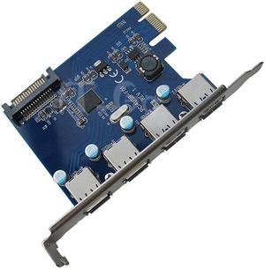 Weastlinks PCIE to 4 Ports USB 3.0 PCI-e Adapter PCI Express USB 3.0 4 Port HUB 5.0Gbps FL1100 Chipset