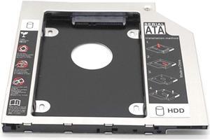 Weastlinks Universal SATA 3.0 2nd HDD Caddy 9.5mm for 2.5" 2TB SSD Case Hard Disk Enclosure with LED for Laptop DVD-ROM Optical Bay