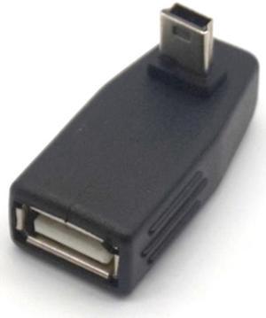 Weastlinks 2PCS 90 Degree UP Down Left Right Angle USB2.0 A Female to Mini USB 5-pin B Male Mini USB OTG Host Adapter