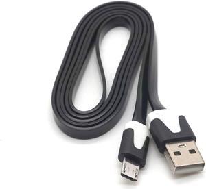 Weastlinks 2Pcs Micro USB Cable Flat Transfer Charging Cord Micro USB To USB Cable