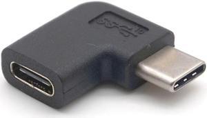 Weastlinks 2pcs 90 Degree Right Angle USB 3.1 Type C Male To Female USB C Converter Adapter