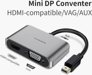 Weastlinks Mini DisplayPort to HDMI-compatible VGA Adapter Thunderbolt 2 Converter 4K DP Cable for Apple MacBook Air Pro surface