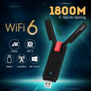 Weastlinks WiFi 6 USB Adapter 1800Mbps 2.4G/5GHz Dual Band 802.11AX Wireless Wi-Fi Dongle Network Card USB 3.0 WiFi Adapter For Windows 7/10/11 Weastlinks WiFi 6 USB Adapter 1800Mbps 2.4G/5GHz Dual Band 802.11AX Wireless Wi-Fi Dongle Network Card USB 3.0 WiFi Adapter For Windows 7/10/11