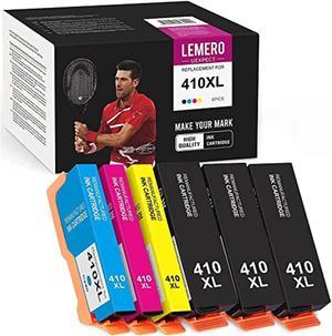 Red Ink Cartridge Replacement For Epson 410Xl 410 Xl T410xl For Expression Xp-7100 Xp-830 Xp-630 Xp-640 Xp-530 Xp7100 Xp830 Printer (3 Black,1Cyan,1Magenta,1Yellow, 6-Pack)