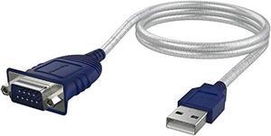 Usb 2.0 To Serial (9-Pin) Db-9 Rs-232 Converter Cable, Prolific Chipset, - Hexnuts - , [Windows 10/8.1/8/7/Vista/Xp, Mac Os X 10.6 And Above] 2.5 Feet (Cb-Db9p)