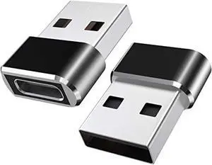 Usb C Female To Usb Male Adapter, 2 Pack Usb Type C To Usb Adapter, Thunderbolt 3 To Usb 3.0 Adapter Compatible With Iphone 12 Pro Max, Macbook Pro 2019/2018, Macbook Air 2020, Airpods, Ipad