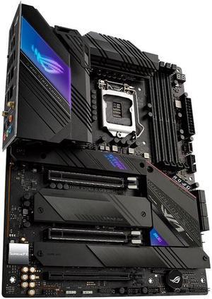 ASUS ROG Strix Z590-E Gaming WiFi 6E LGA 1200 (Intel 11th/10th Gen) ATX Gaming Motherboard (PCIe 4.0, 14+2 Power Stages, DDR4 5333+, Dual Intel 2.5 Gb LAN, Bluetooth v5.2, 4 x M.2/NVMe SSD and AURA RG