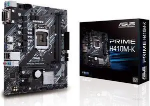 ASUS PRIME H410M-K LGA 1200 Intel H410 SATA 6Gb/s Micro ATX Intel Motherboard ASUS PRIME H410M-K LGA 1200 Intel H410 SATA 6Gb/s Micro ATX Intel Motherboard