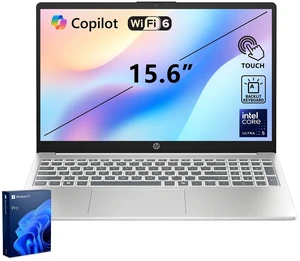HP Essential 15t-fd100 Premium Laptop, 15.6" FHD Touchscreen, Intel Core Ultra 5 125H, Intel Graphics, 8GB DDR5 RAM, 512GB SSD, Wi-Fi 6, Windows 11 Pro, Silver HP Essential 15t-fd100 Premium Laptop, 15.6" FHD Touchscreen, Intel Core Ultra 5 125H, Intel Graphics, 8GB DDR5 RAM, 512GB SSD, Wi-Fi 6, Windows 11 Pro, Silver