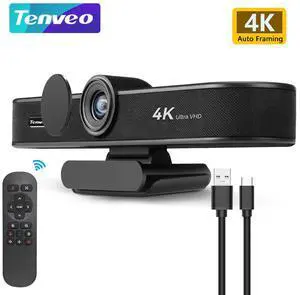 VA300B 4K Ultra-Wide Angle Conference Webcam 8MP EPTZ 5x Digital Zoom with Auto Framing USB PC Webcam Vmix OBS Living Streaming VA300B 4K Ultra-Wide Angle Conference Webcam 8MP EPTZ 5x Digital Zoom with Auto Framing USB PC Webcam Vmix OBS Living Streaming