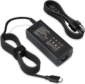 BAJ 45W USB Type C Laptop Charger for Samsung Chromebook Plus Pro XE513C24 XE510C24 XE513C24-K01US Adapter Power Supply Cord