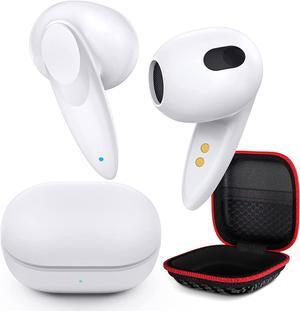 Wireless Earbuds Bluetooth Headset Mini in-Ear Headphone Noise Canceling Deep Bass Earphone for iPhone 15 Plus 16 Pro Max 13 14 for Samsung S24 A53 A54 S23 S22 Galaxy Flip for Google Pixel 6a 7 7a 8 9