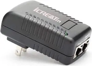 Wall Plug POE Injector with 48v Power Supply 802.3af for Most Cisco/Polycom/Aastra Phones and More