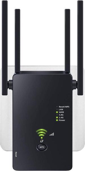 2023 WiFi Extender, Dual Band 2.4G/5G 1200Mbps WiFi Extenders Signal Booster for Home Covers Up to 8500 Sq. Ft and 40 Devices, Wireless Internet Repeater and Signal Amplifier Easy Setup