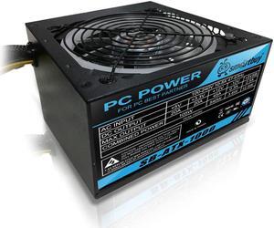 Smartbuy 1000W LED Fan Silent PC ATX Power Supply PSU SATA 12V PCI-E w/Auto Fan Speed Control w/Multi-Function Protection (Black LED)