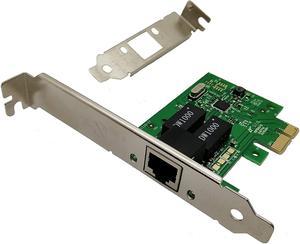 Realtek Chipset Gigabit PCI Express Ethernet Network Interface Card with Low Profile Bracket (No Software))