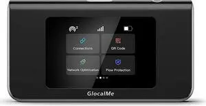 Mini Turbo 4G LTE Mobile Hotspot, No SIM Card Needed, Portable WiFi Hotspot Unlock Device for Home or Travel in 200+ Countries,Smart Local Network Auto-Selection,with US 8GB&Global 1GB Data