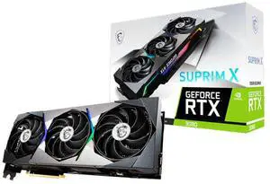 MSI Suprim GeForce RTX 3080 10GB GDDR6X Video Card RTX 3080 SUPRIM X 10G LHR MSI Suprim GeForce RTX 3080 10GB GDDR6X Video Card RTX 3080 SUPRIM X 10G LHR