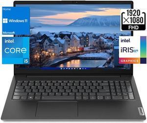 Lenovo V15 G3 i51235U Laptop 1561920 x 1080 FHD DisplayIntel Iris Xe GraphicsWiFi 5 and Bluetooth 5116 GB RAM512 GB SSDWin 11 Home Black