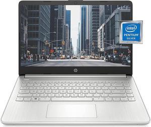 HP 14" FHD Laptop,Intel Pentium Silver N5030,Intel UHD Graphics,4GB RAM, 64 GB eMMC SSD,WiFi and Bluetooth,Windows 10 in S Mode,1 Year Microsoft 365, Silver