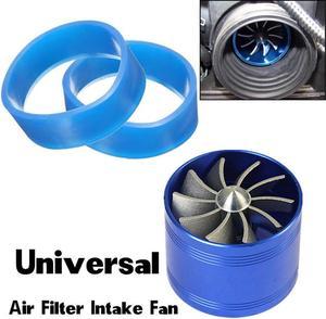 Car Air Intake Turbonator Single Fan Engine Gas Fuel Saver Turbine Super Charger