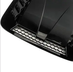 Paiying Universal Car Exterior Hood Vent Scoop Cover Air Intake Grille Inlet Trim Black