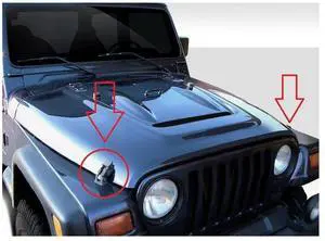 Paiying 1Pair Front Hood Latch Catch & Bracket 55176636AD for Jeep Wrangler TJ 1997-2006