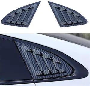 Acaigel 1 Pair ABS Carbon fiber Look Side Window Louver Shutter Cover For Chevrolet Malibu 2016-20