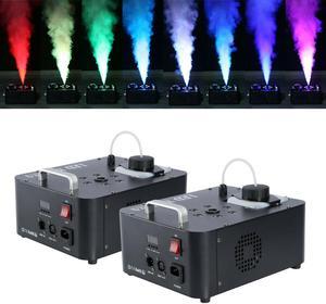 2Pcs 900W Up/Down Spray 6 RGB LED DMX512 Stage Fog Machine Party Fogger w/Remote