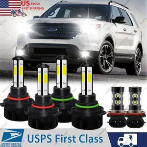 For Ford Explorer 2011 2012 2013 2014 2015 LED Headlamp + Fog Light Bulbs Combo