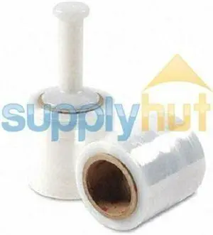 3" in. x 1000FT 80 Gauge 12 Rolls Stretch Shrink Film Hand Wrap + Handle