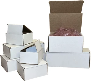 supplyhut 100 6x4x3 White Cardboard Paper Boxes Mailing Packing Shipping Box Corrugated Carton supplyhut 100 6x4x3 White Cardboard Paper Boxes Mailing Packing Shipping Box Corrugated Carton