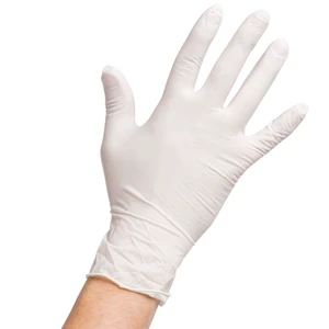 100 Disposable Lightly Powdered Gloves 3.5 Mil Latex Glove Non Exam Small 100 Disposable Lightly Powdered Gloves 3.5 Mil Latex Glove Non Exam Small