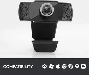 Ultimo H812 2MP 1920x1080 USB 2.0 Webcam, Black