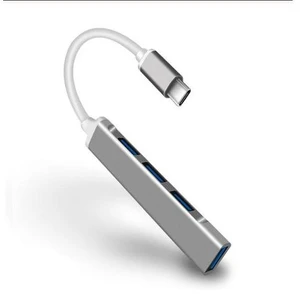 USB C Hub, Portable 4-in-1 USB C to USB Adapter, Type C USB 3.1 Gen1 Data Splitter with Three Layers Shield, High-Speed Data Transmission, Type C Splitter Compatible with USB C Devices-Gray USB C Hub, Portable 4-in-1 USB C to USB Adapter, Type C USB 3.1 Gen1 Data Splitter with Three Layers Shield, High-Speed Data Transmission, Type C Splitter Compatible with USB C Devices-Gray