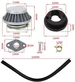Acaigel Carburetor Kit For 2 Stroke Mini Pocket Dirt Bike Scooter 43/47/49/50Cc