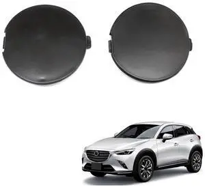 Paiying Pair Front Bumper Tow Hook Eye Hole Cover Trailer Cap For Mazda Cx3 Cx-3 14-23 Paiying Pair Front Bumper Tow Hook Eye Hole Cover Trailer Cap For Mazda Cx3 Cx-3 14-23