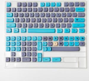 Ruth's sister 125 Keys Blue Cat Theme 9mm MA Profile  PBT Dye Sublimation Keycaps For Mx Switch Mechanical Keyboard 61 64 68 87 96 980