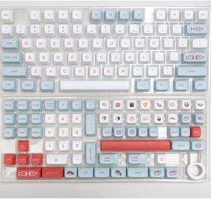 Ruth's sister GMK Salmon Keycaps PBT keycap Dye Sublimation 140 Keys XDA Profile For Gateron MX Switch Mechanical Keyboard